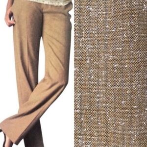 CAbi Mustard Tweed Trousers Women's Size 12
